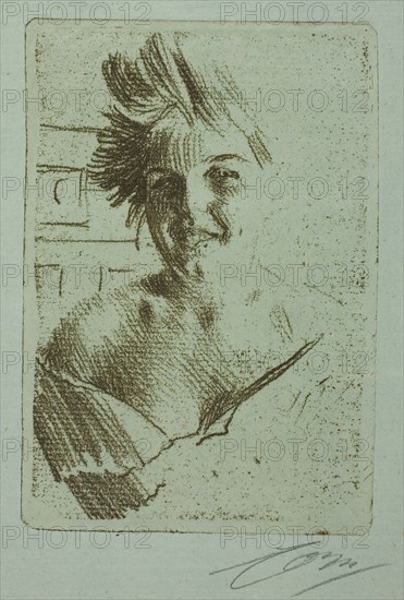 Laughing Model I, 1898. Creator: Anders Leonard Zorn.