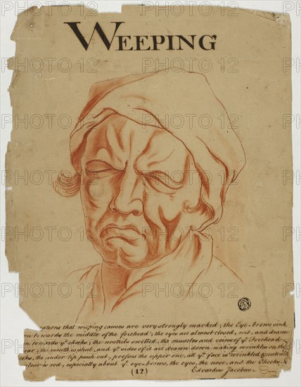 Weeping, after 1698. Creator: Eduardus Jacobus.