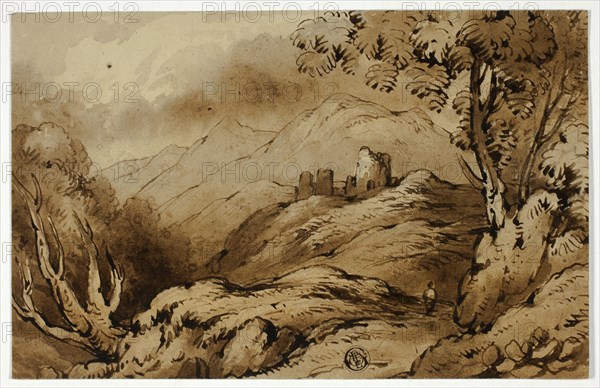 Mountainous Landscape with Ruins, n.d. Creator: James Robertson.