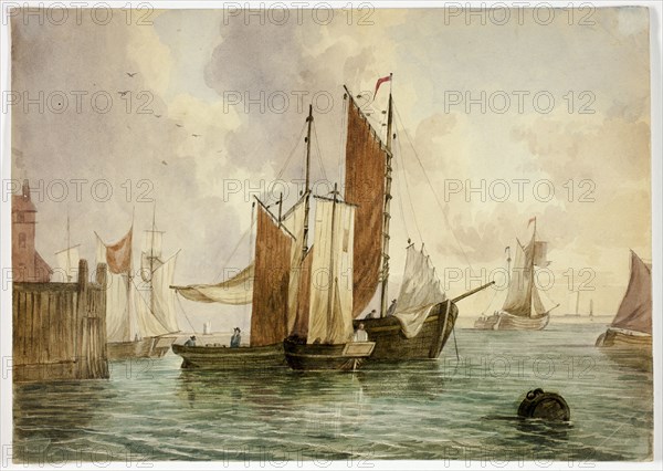 Congregation of Ships in Port, 1800-1899. Creator: Unknown.