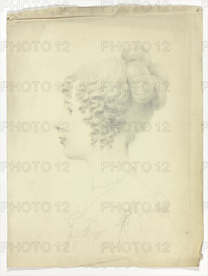 Profile of Woman Facing Left, n.d. Creator: Unknown.