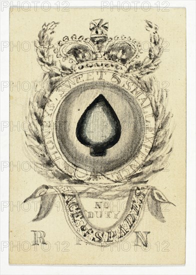 Playing Card: Ace of Spades, n.d. Creator: Unknown.