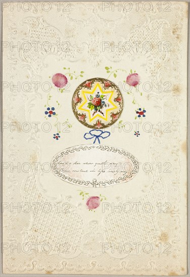 Love is a Star (Valentine), c.1840. Creator: Unknown.