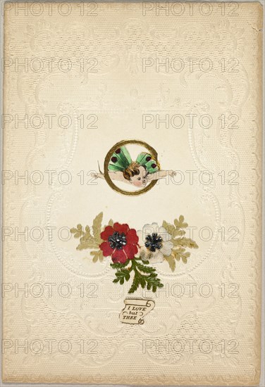 I Love but Thee (Valentine), c.1840. Creator: Unknown.