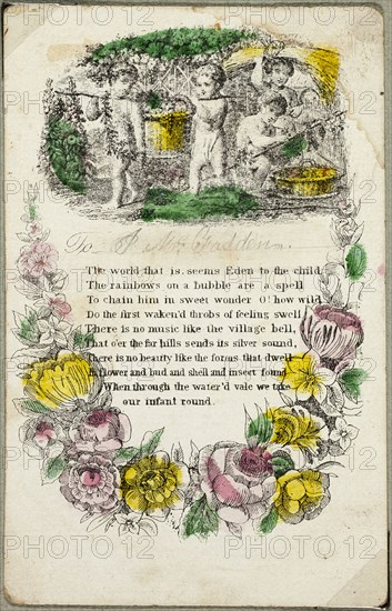 The World That Is (valentine), c.1830. Creator: Unknown.