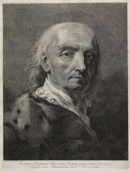 Portrait of the Painter Giovanni Battista Piazzetta, c.1750. Creator: Giovanni Marco Pitteri.