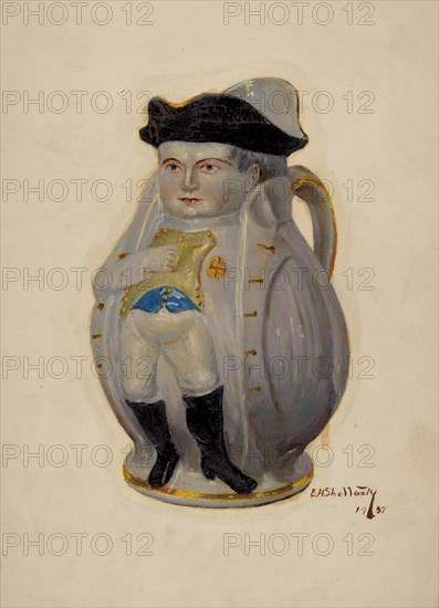 Napoleon Toby Jug, c. 1937. Creator: Eugene Shellady.