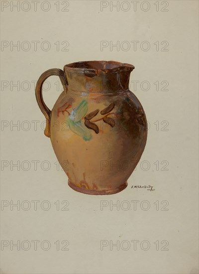 Pa. German Jug, 1936. Creator: Eugene Shellady.