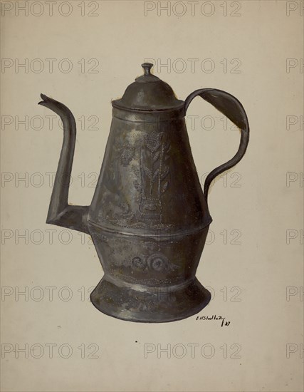 Pa. German Teapot, 1937. Creator: Eugene Shellady.