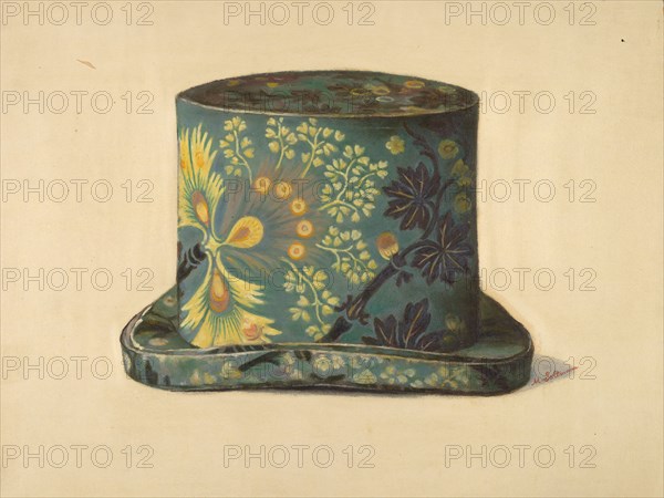 Man's Hat Box, c. 1937. Creator: Max Soltmann.