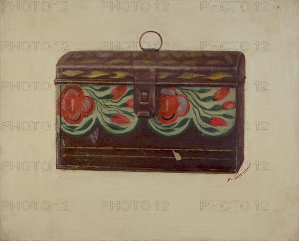 Box with Lid, c. 1936. Creator: Max Soltmann.