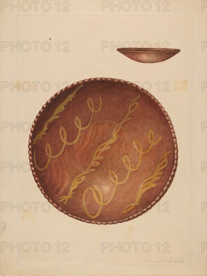 Plate, 1935/1942. Creator: Anna Aloisi.