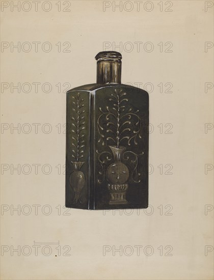 Bottle, c. 1936. Creator: Anna Aloisi.
