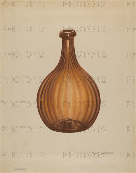 Bottle, c. 1936. Creator: Anna Aloisi.