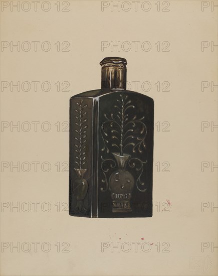 Bottle, c. 1936. Creator: Anna Aloisi.