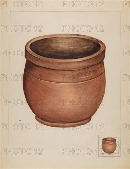 Earthenware Pot, 1936. Creator: Anna Aloisi.