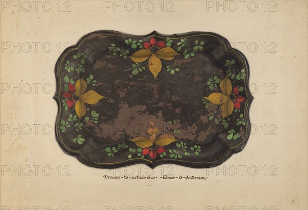 Fruit Tray, c. 1937. Creator: Elmer G Anderson.