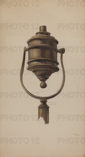 Fireman's Torch, c. 1937. Creator: Elmer G Anderson.