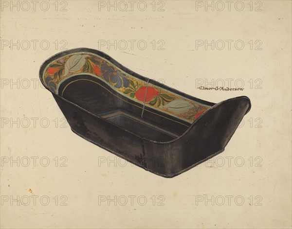 Bread Tray, c. 1937. Creator: Elmer G Anderson.