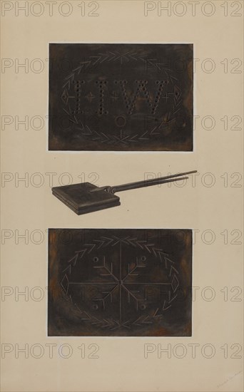 Waffle Iron, c. 1938. Creator: Therkel Anderson.