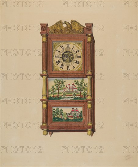Shelf Clock, c. 1938. Creator: Therkel Anderson.