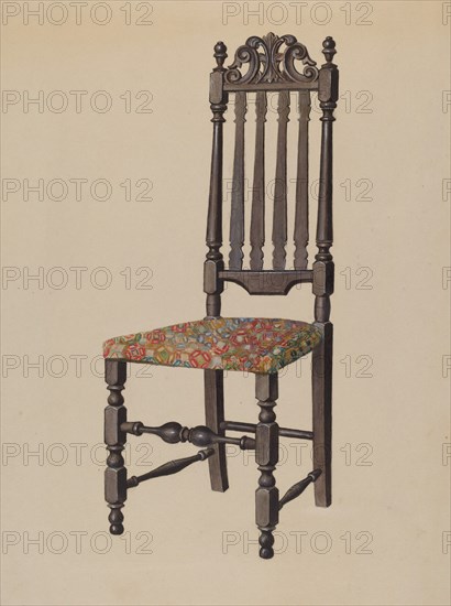 Side Chair, 1937. Creator: Louis Annino.