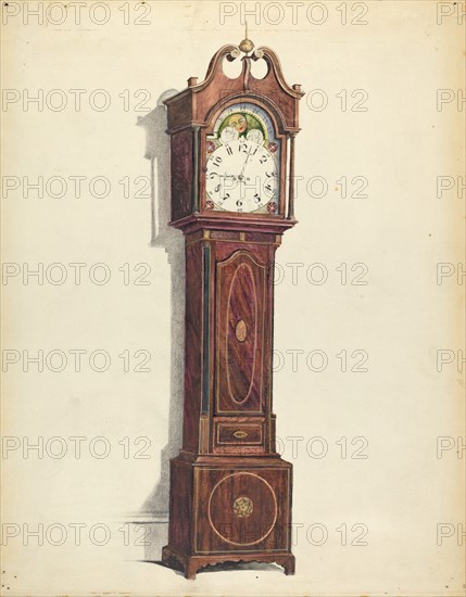 Clock, c. 1935. Creators: Louis Annino, Harry Eisman, Arsen Maralian.