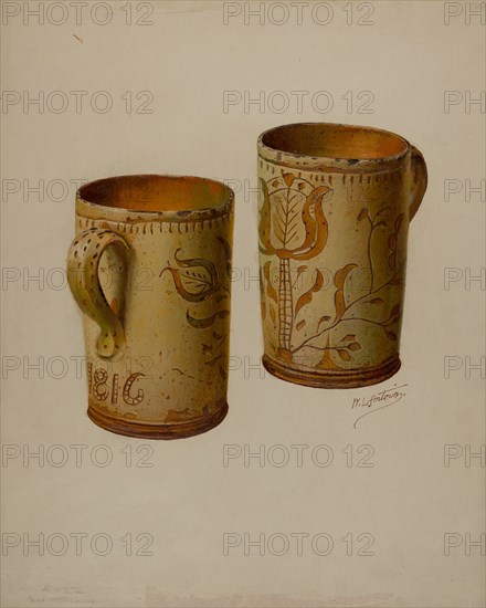 Pa. German Drinking Mug, c. 1938. Creator: William L. Antrim.