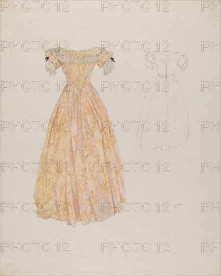 Wedding Dress, c. 1937. Creator: Arelia Arbo.