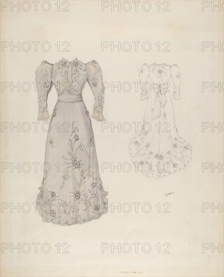 Dress, c. 1937. Creator: Arelia Arbo.