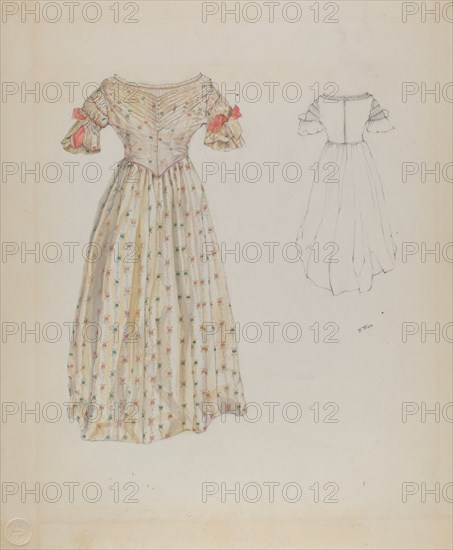 Dress, c. 1937. Creator: Arelia Arbo.