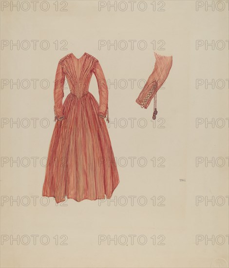 Dress, c. 1937. Creator: Arelia Arbo.