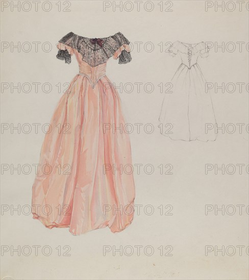 Dress, c. 1937. Creator: Arelia Arbo.