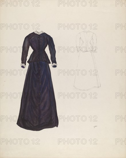 Dress, c. 1937. Creator: Arelia Arbo.