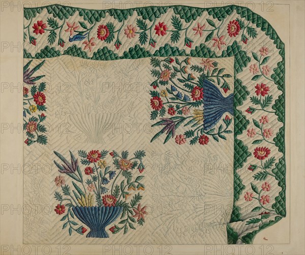 Quilt, 1935/1942. Creator: Ralph Atkinson.