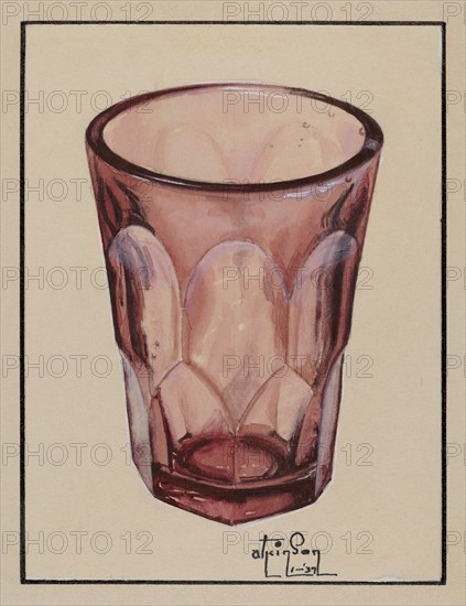 Whiskey Glass, 1937. Creator: Ralph Atkinson.