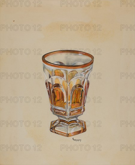 Footed Tumbler, c. 1936. Creator: Ralph Atkinson.