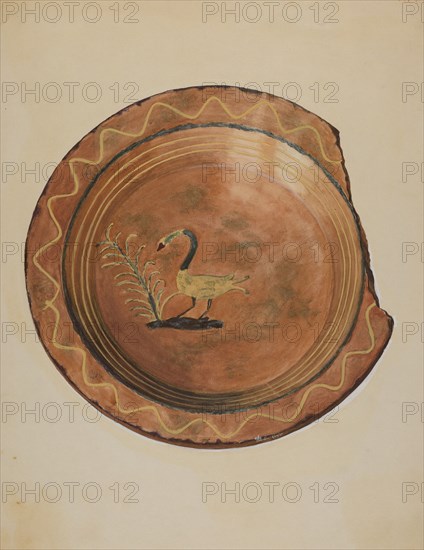 Economy Pie Plate, c. 1937. Creator: Ralph Atkinson.