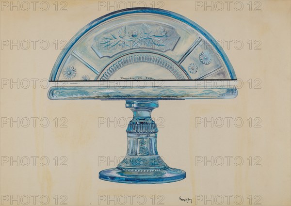 Cake Plate, c. 1936. Creator: Ralph Atkinson.