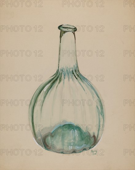 Blown Bottle, 1937. Creator: Ralph Atkinson.