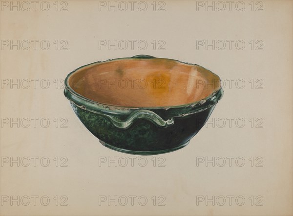 Economite Bowl or Cake Mold, c. 1937. Creator: Ralph Atkinson.