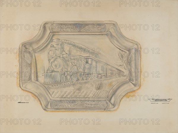 Railroad Platter, 1939. Creator: Ralph Atkinson.