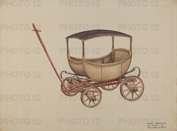 Baby Carriage, 1935/1942. Creator: Rolland Ayres.