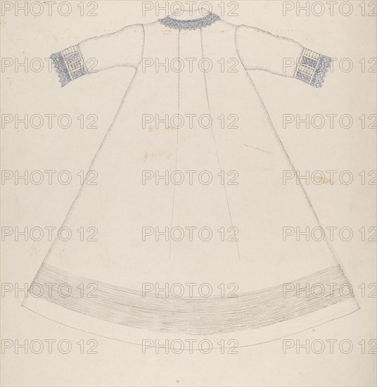 Nightgown (Back View), c. 1936. Creator: Evelyn Bailey.