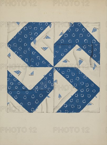 Patchwork Pattern, c. 1936. Creator: Evelyn Bailey.