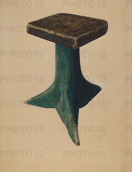 Stool, 1939. Creator: Harold Ballerd.