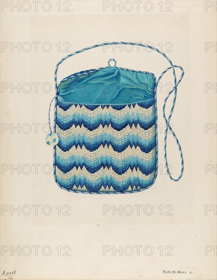 Purse, c. 1937. Creator: Ruth M. Barnes.