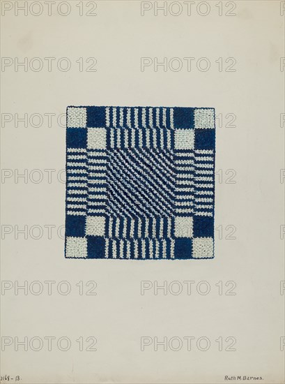 Coverlet (Section of), c. 1940. Creator: Ruth M. Barnes.