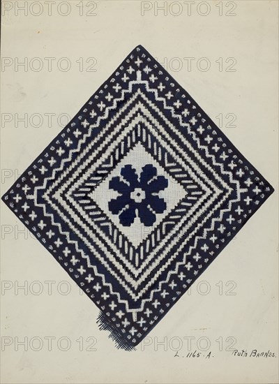 Coverlet, c. 1936. Creator: Ruth M. Barnes.