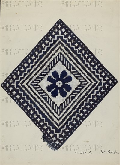 Coverlet, c. 1936. Creator: Ruth M. Barnes.